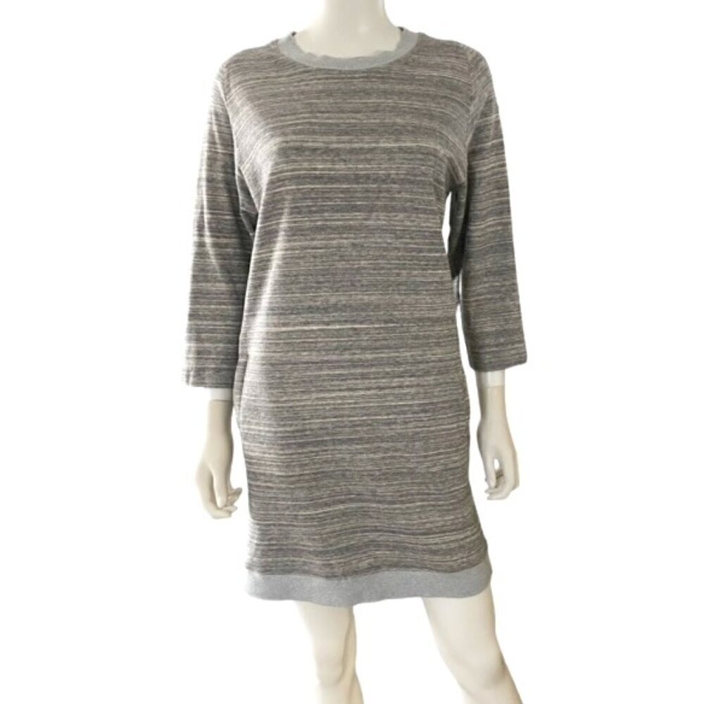 Vince Melange Ribbed Knit Dress Medium